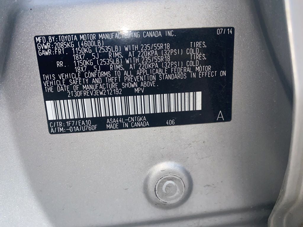 2014 Toyota RAV4 Limited