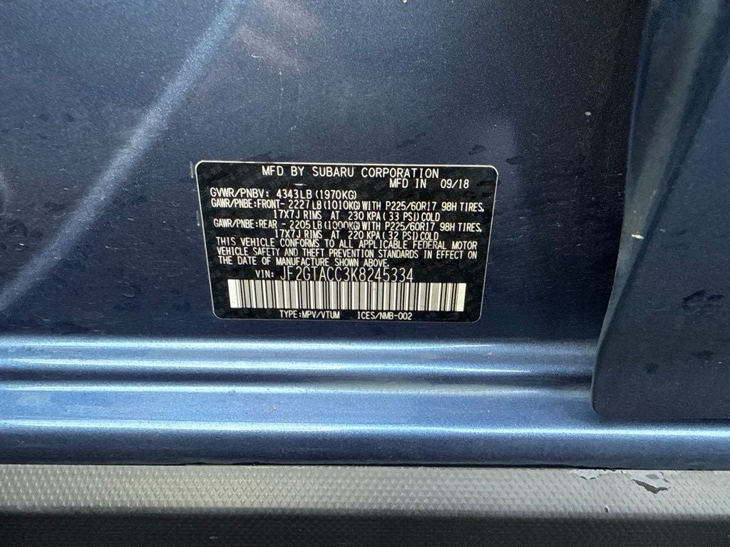 2019 Subaru Crosstrek 2.0i Premium