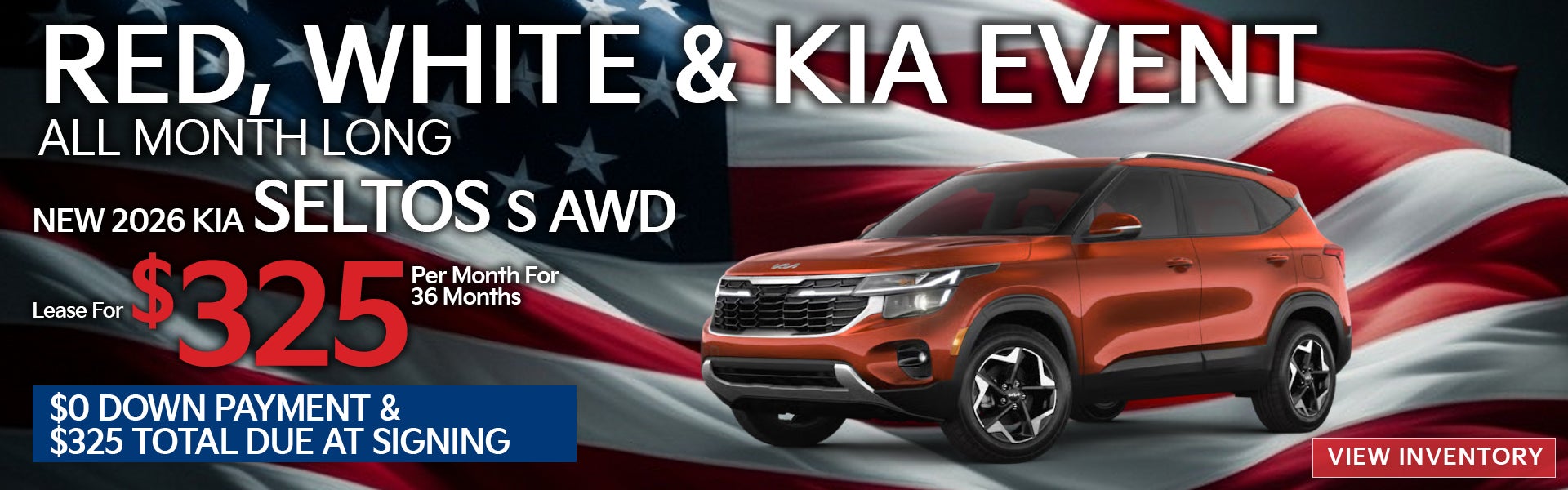 Red White Kia sale