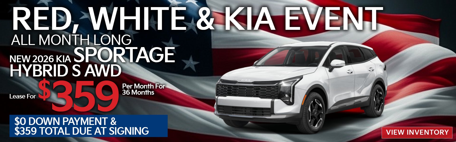 Red White Kia sale