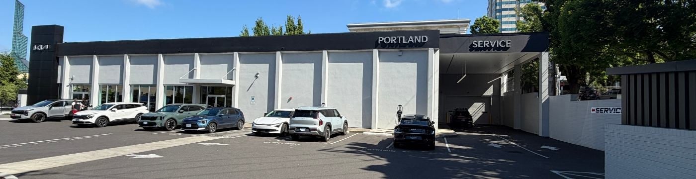 Kia of Portland service department exterior